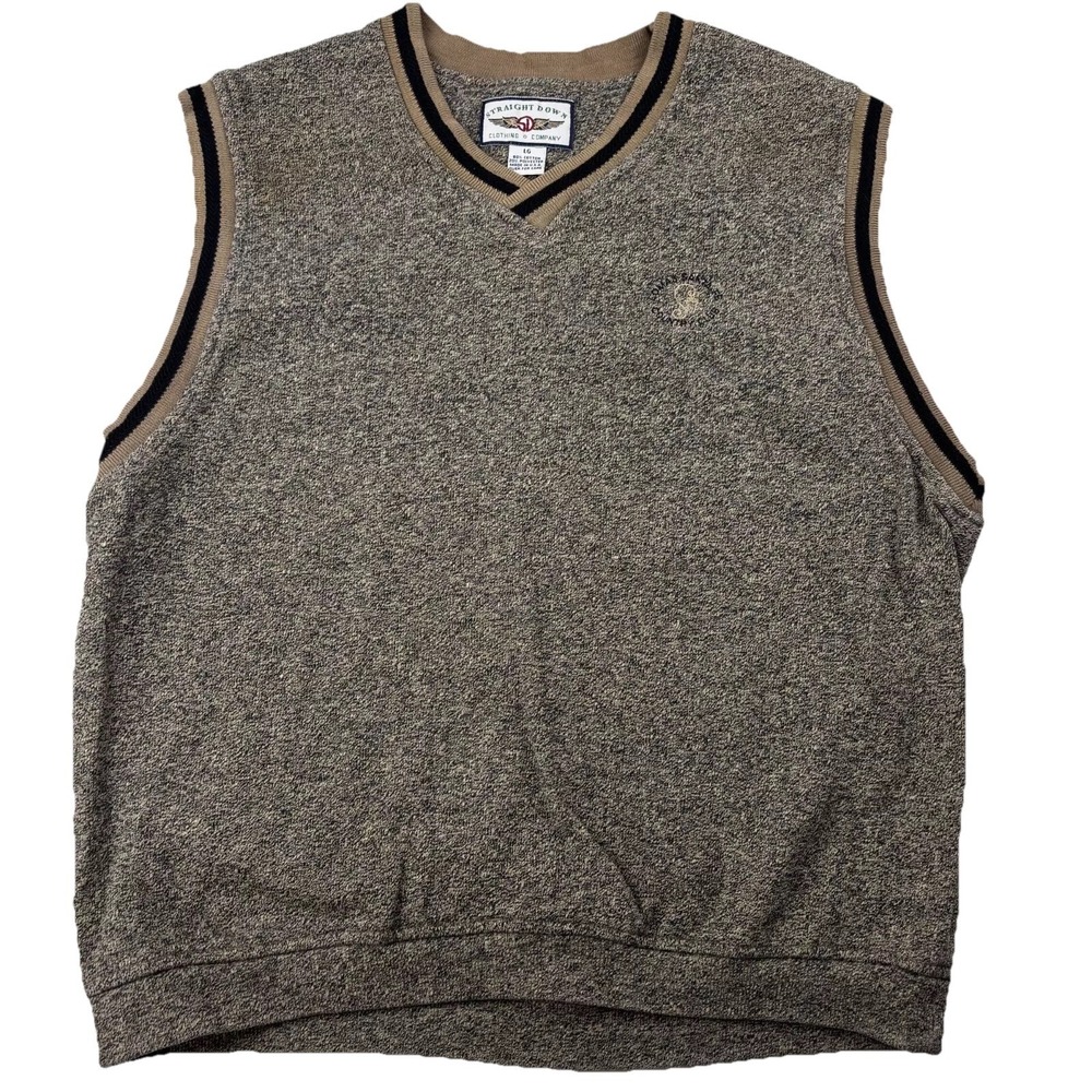 VTG 90s Lomas Santa Fe Country Club Straight Down Sweater Vest Men Large Golf SD